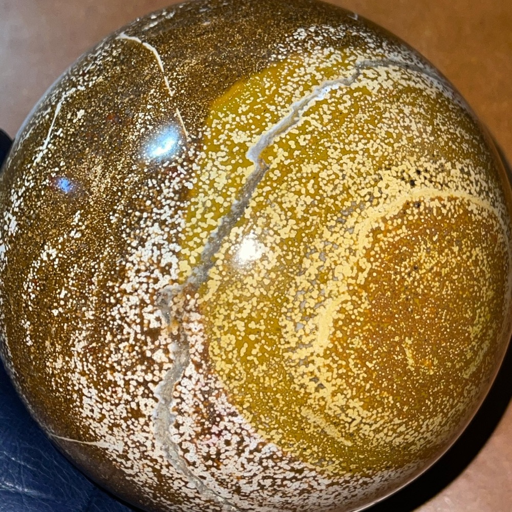Large Ocean Jasper Sphere 💛HP💛 - Picture 14 of 16